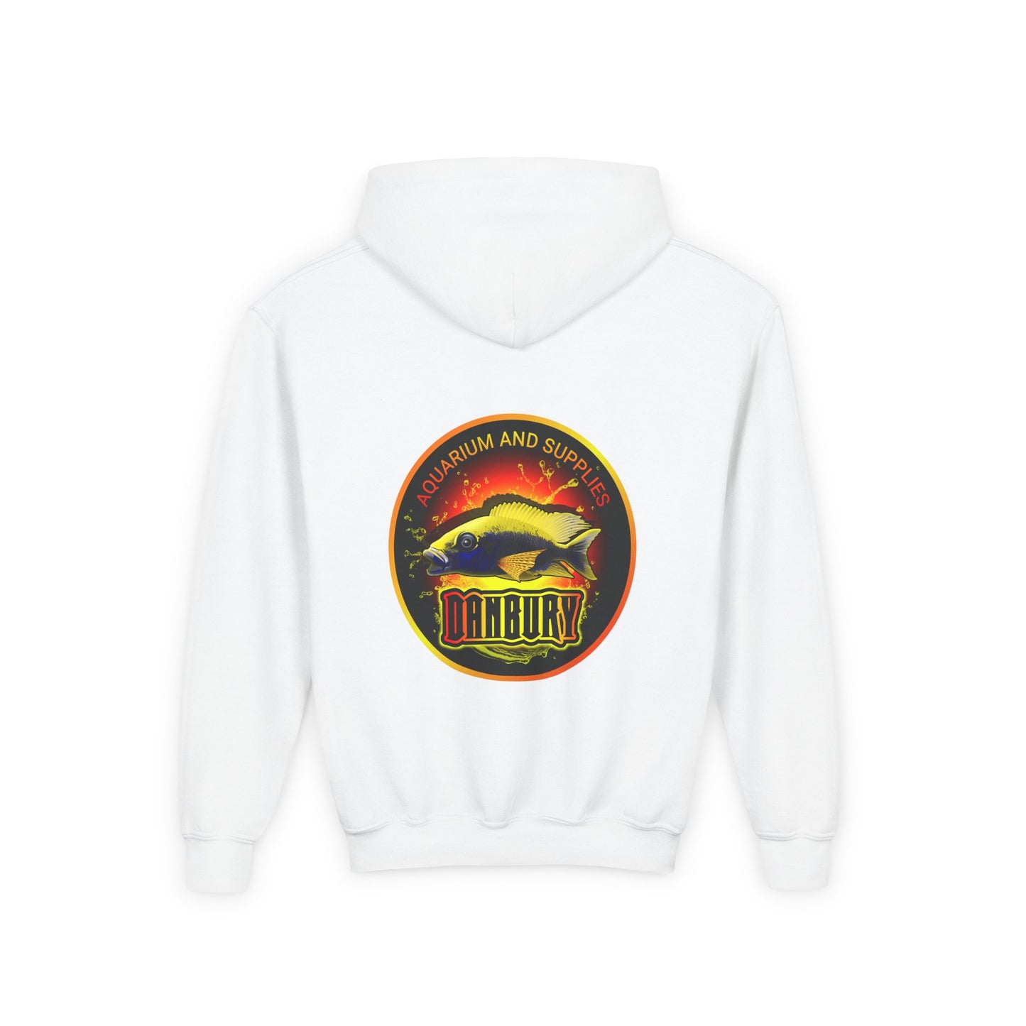 Youth Hoodie — Colorful Aquarium Fish Graphic Pullover