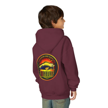 Youth Hoodie — Colorful Aquarium Fish Graphic Pullover