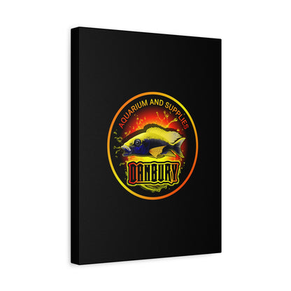 Danbury Aquarium Supplies Fish Logo Matte Canvas Print