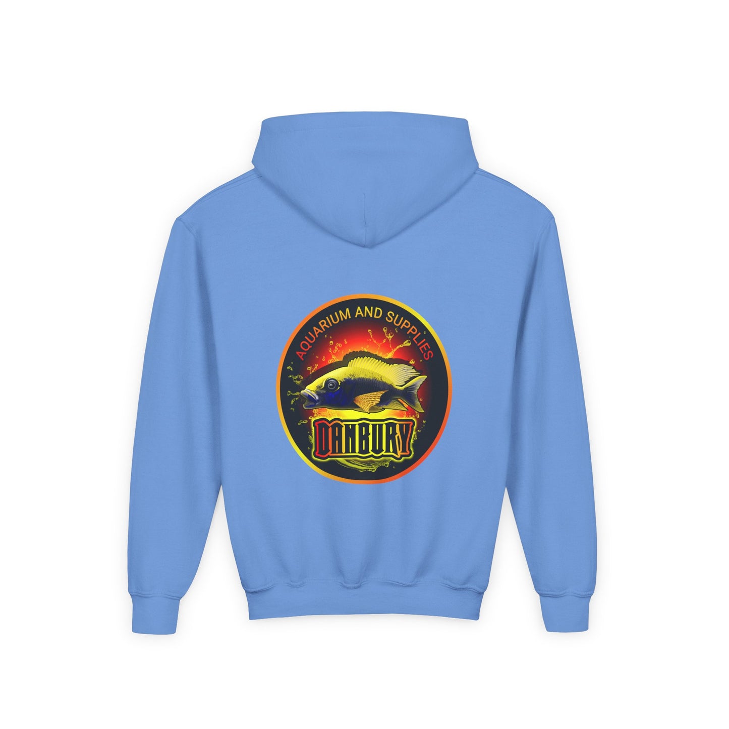 Youth Hoodie — Colorful Aquarium Fish Graphic Pullover