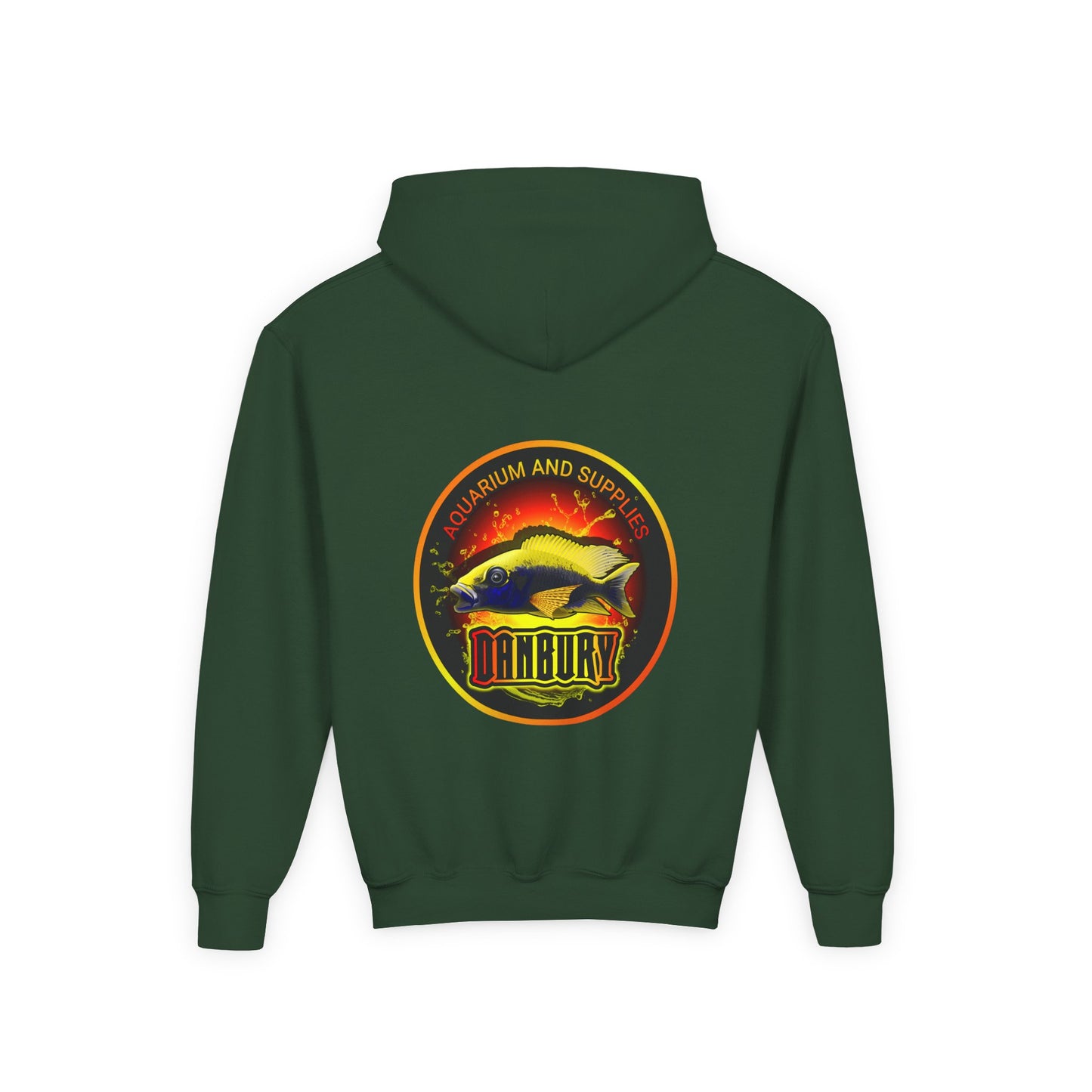 Youth Hoodie — Colorful Aquarium Fish Graphic Pullover