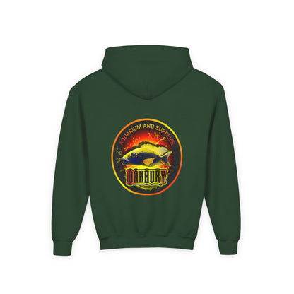 Youth Hoodie — Colorful Aquarium Fish Graphic Pullover