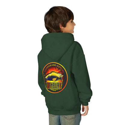 Youth Hoodie — Colorful Aquarium Fish Graphic Pullover