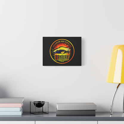 Danbury Aquarium Supplies Fish Logo Matte Canvas Print