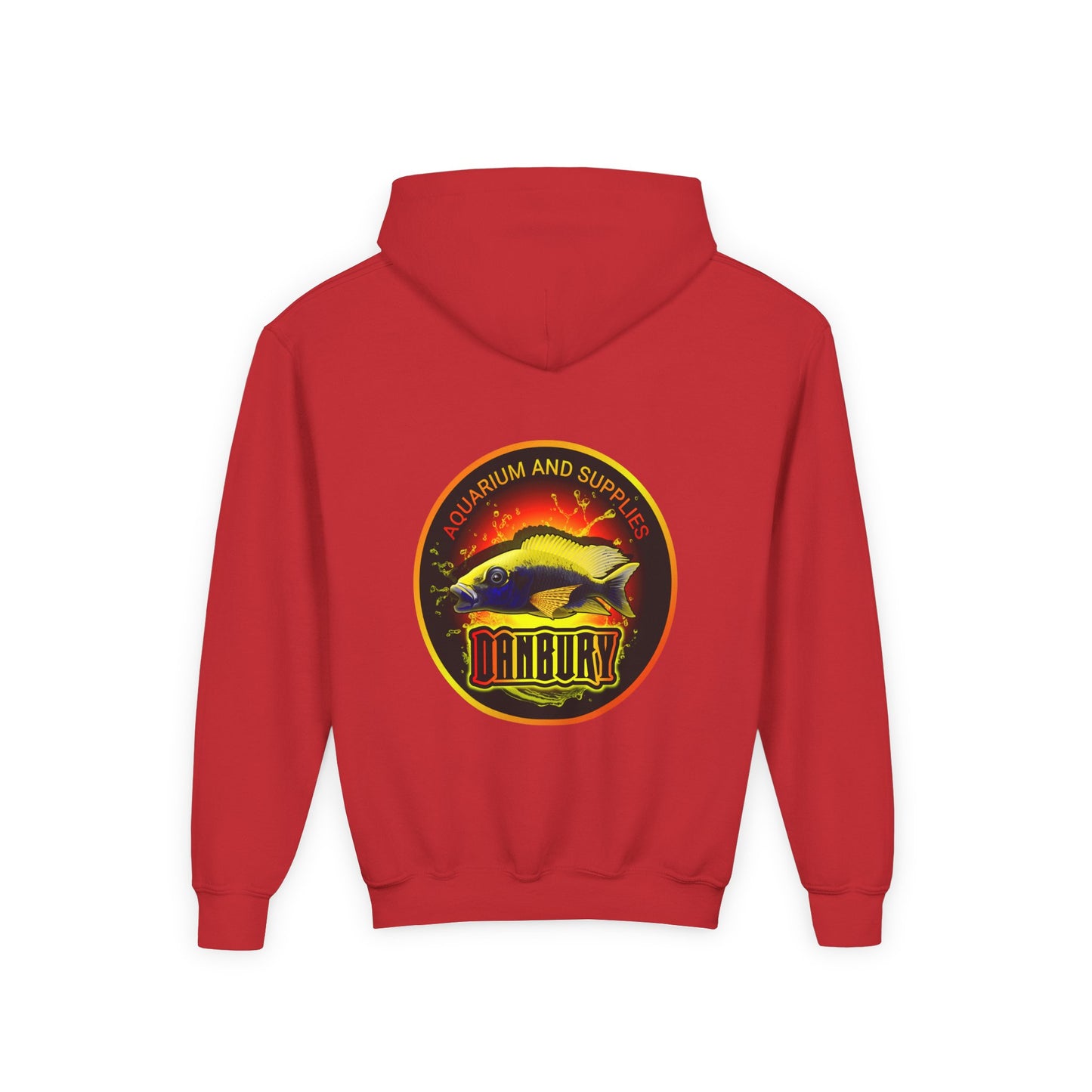Youth Hoodie — Colorful Aquarium Fish Graphic Pullover