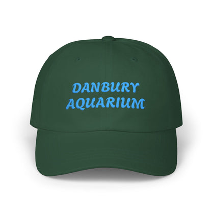Danbury Aquarium Dad Cap — Embroidered White Baseball Hat
