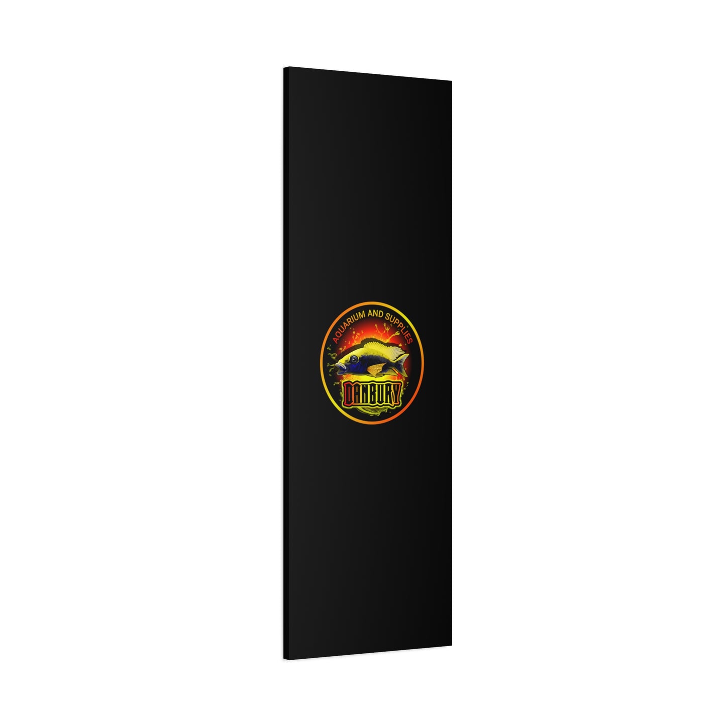 Danbury Aquarium Supplies Fish Logo Matte Canvas Print