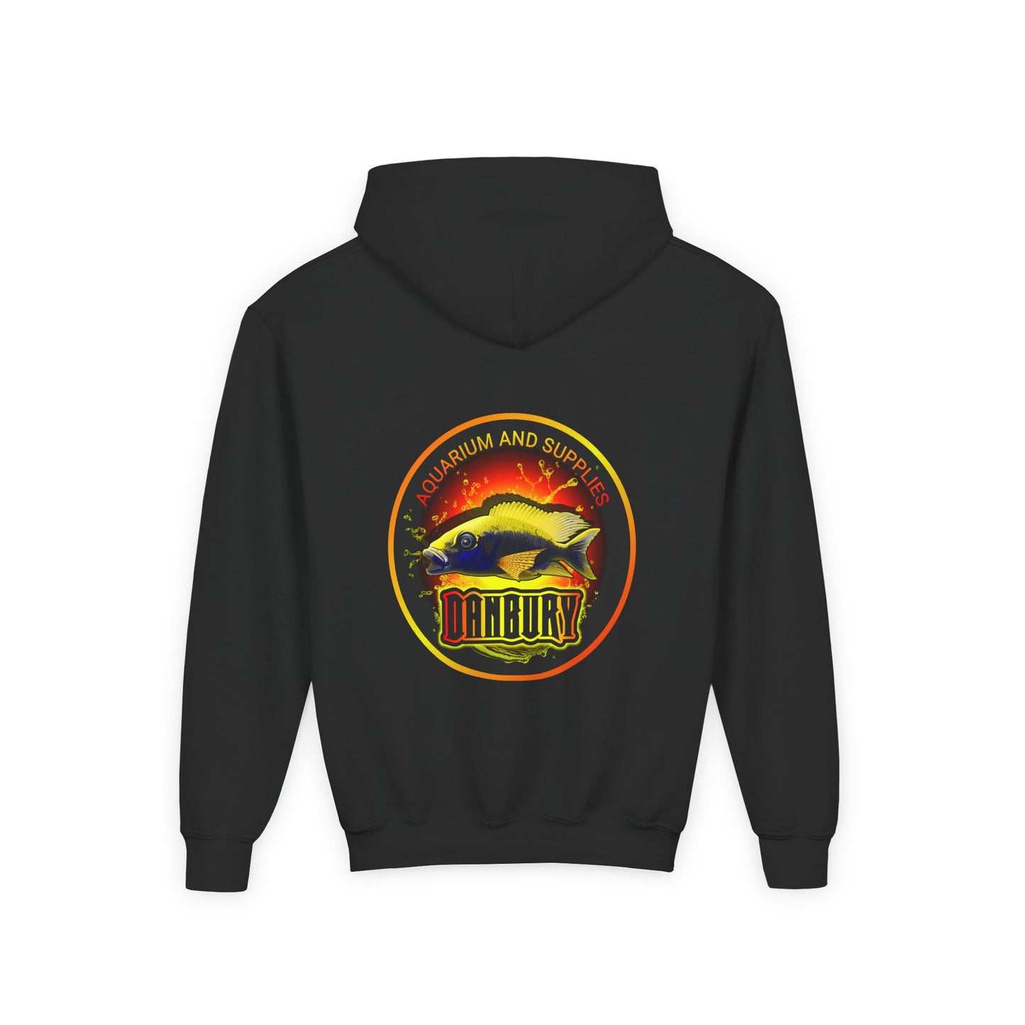 Youth Hoodie — Colorful Aquarium Fish Graphic Pullover