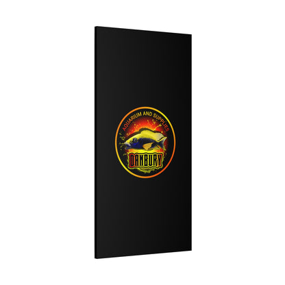 Danbury Aquarium Supplies Fish Logo Matte Canvas Print