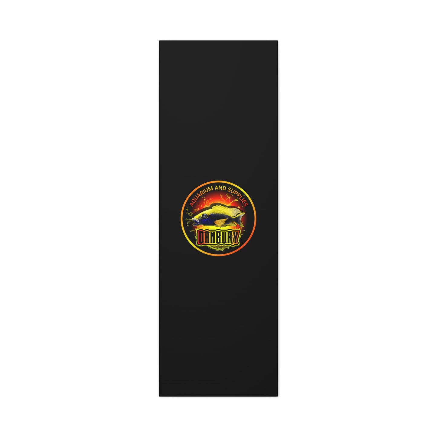 Danbury Aquarium Supplies Fish Logo Matte Canvas Print