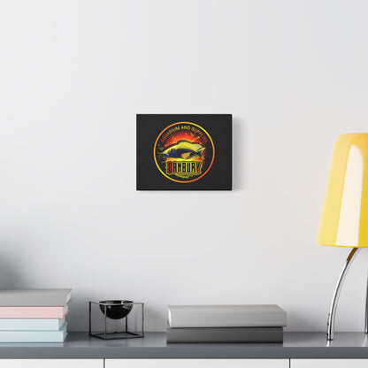 Danbury Aquarium Supplies Fish Logo Matte Canvas Print