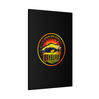 Danbury Aquarium Supplies Fish Logo Matte Canvas Print