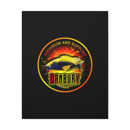 Danbury Aquarium Supplies Fish Logo Matte Canvas Print