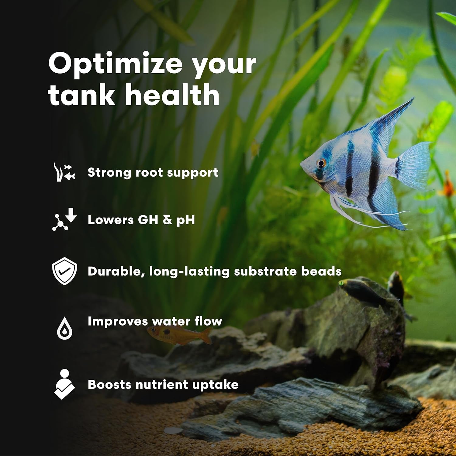 Florinvolcanīt Rio Escuro-F – Volcanic Substrate for Freshwater Planted & Shrimp Aquariums – Boosts Root Growth, Lowers GH & Ph, 2Lb