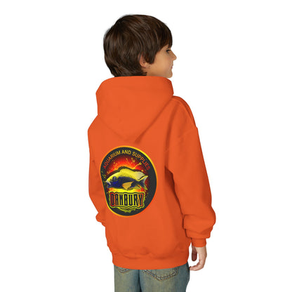 Youth Hoodie — Colorful Aquarium Fish Graphic Pullover
