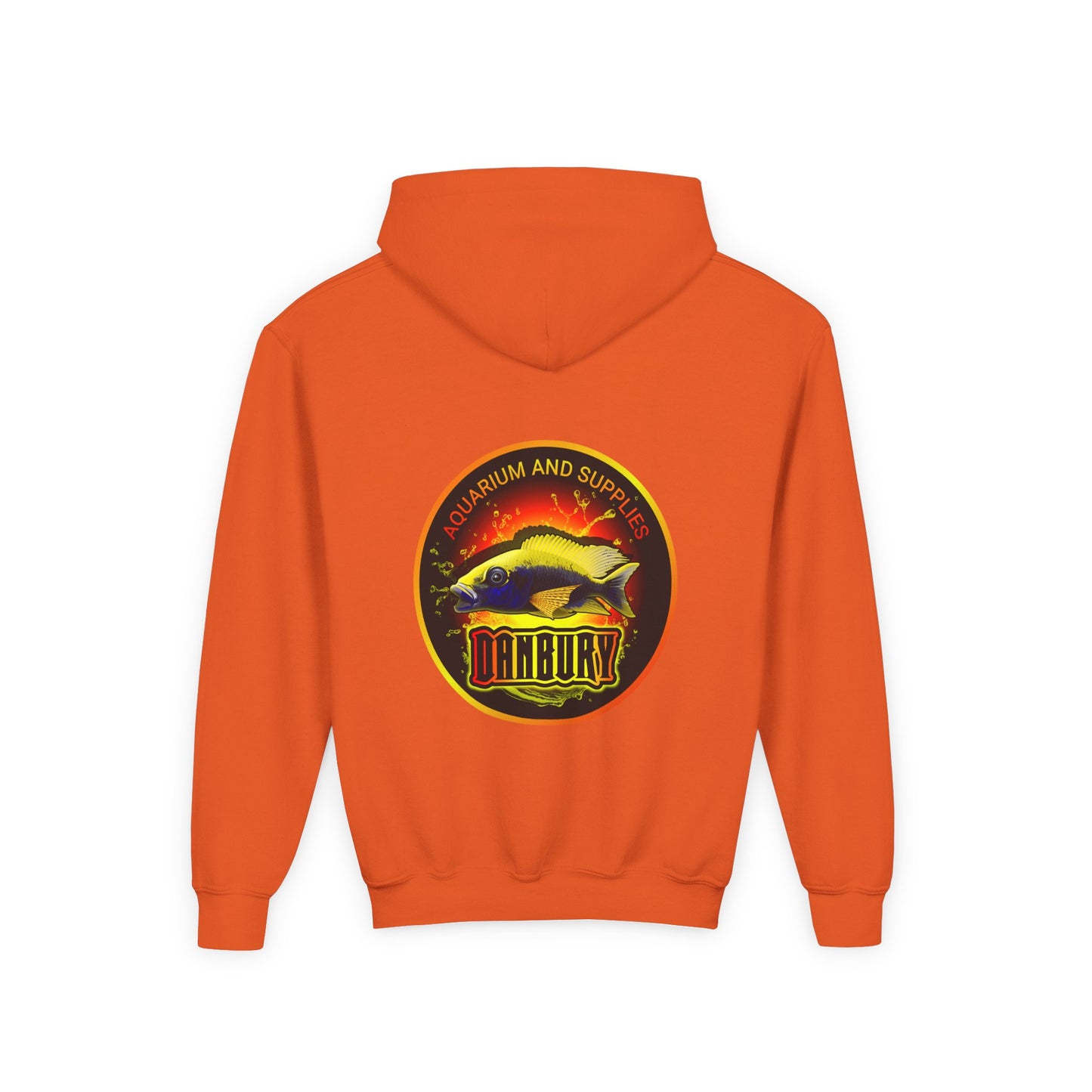 Youth Hoodie — Colorful Aquarium Fish Graphic Pullover
