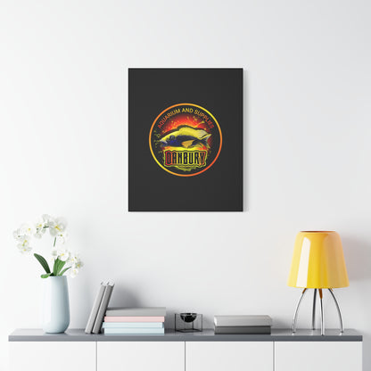 Danbury Aquarium Supplies Fish Logo Matte Canvas Print