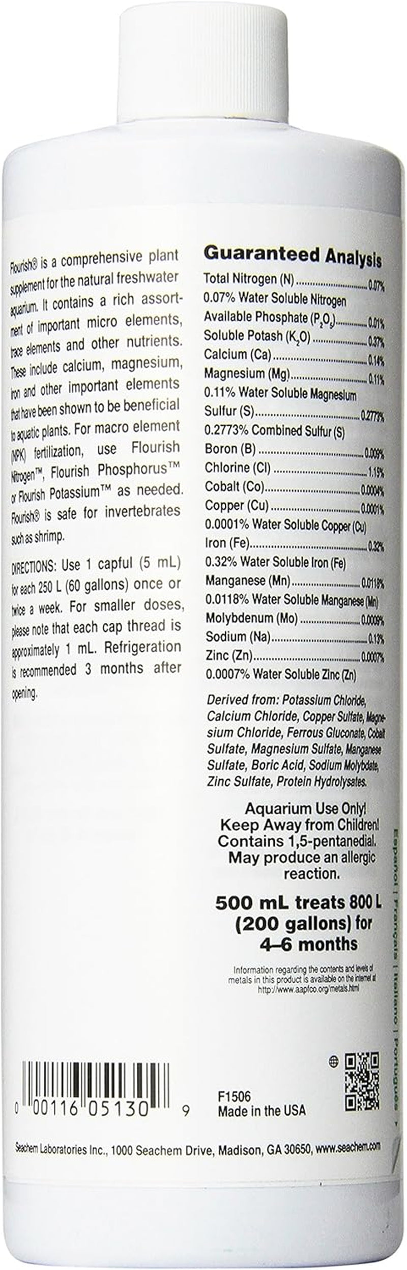 Flourish Freshwater Plant Supplement 500 Ml