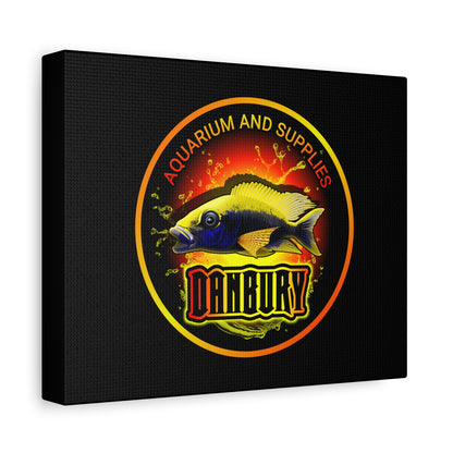Danbury Aquarium Supplies Fish Logo Matte Canvas Print