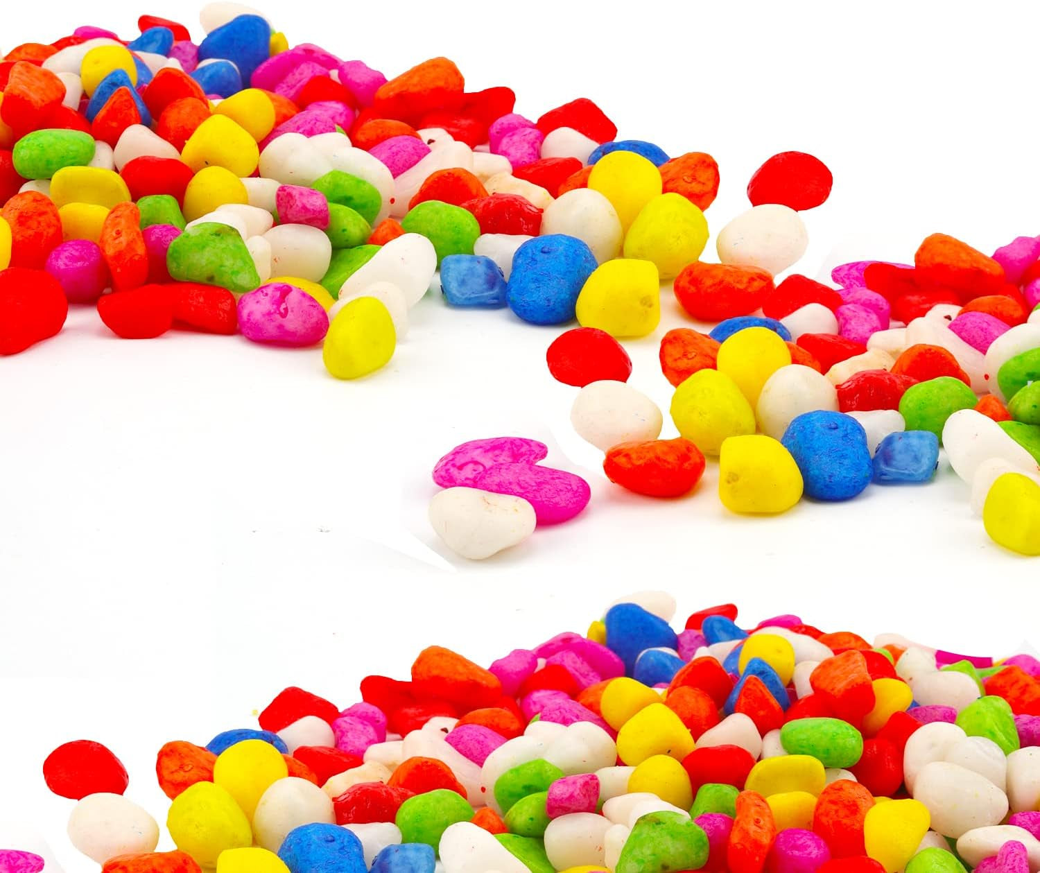 Vibrant 2.2 Lb Mini Rainbow Gravel Pebbles - Perfect for Aquariums, Succulents, Bonsai, and Home Decor (8-12mm)