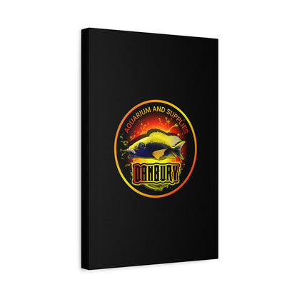 Danbury Aquarium Supplies Fish Logo Matte Canvas Print