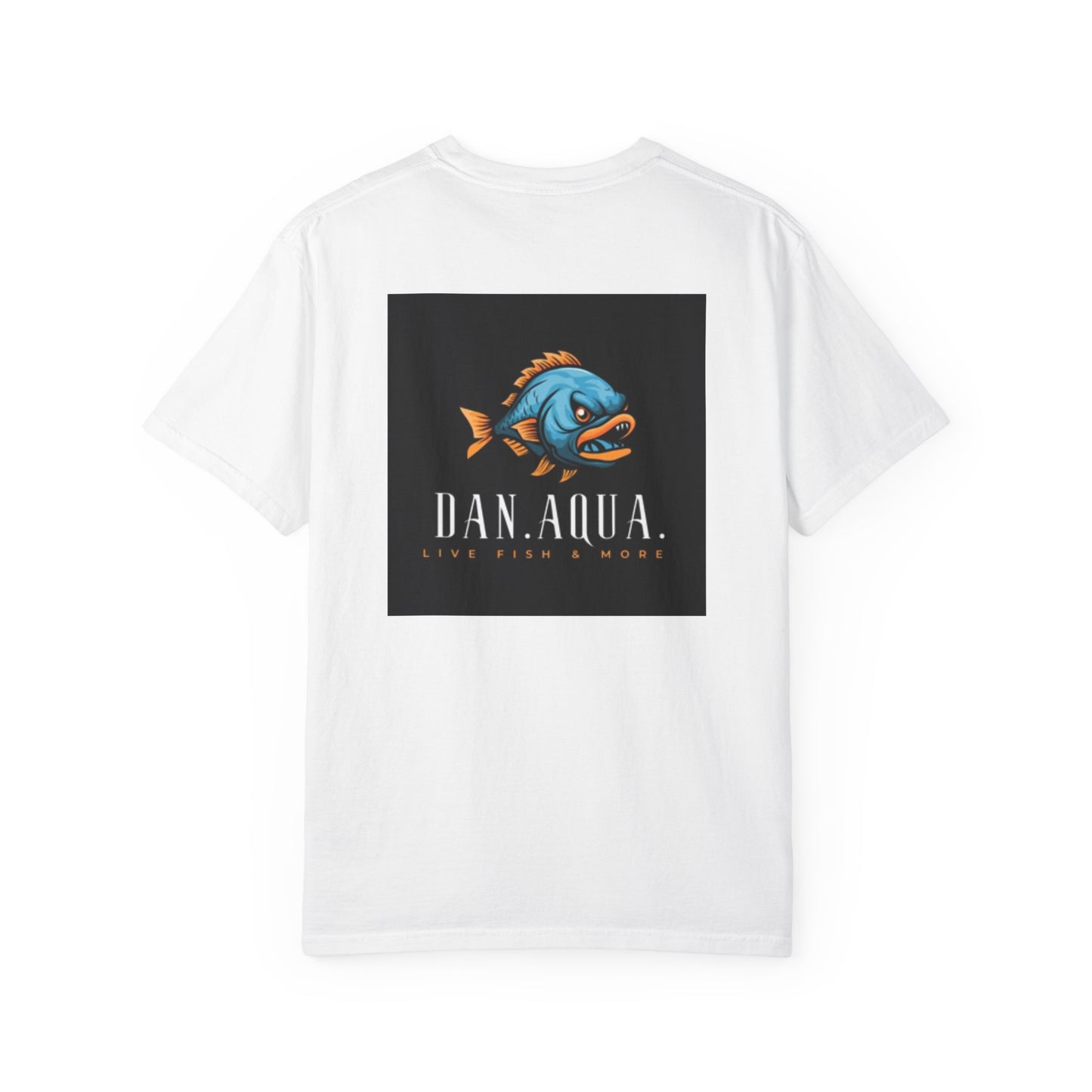Aqua Predator Fish T‑Shirt — Vibrant Blue Orange Fish Graphic Tee