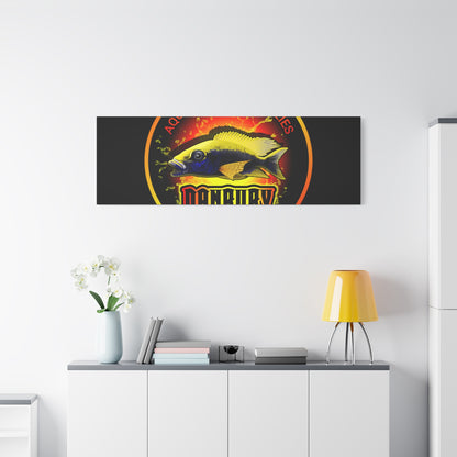 Danbury Aquarium Supplies Fish Logo Matte Canvas Print