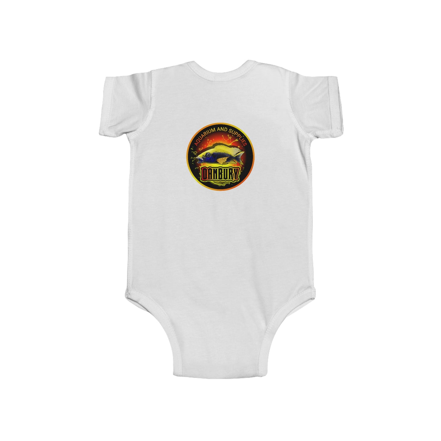 Infant Bodysuit with Colorful Tropical Fish Print — Cute Baby Ocean Onesie