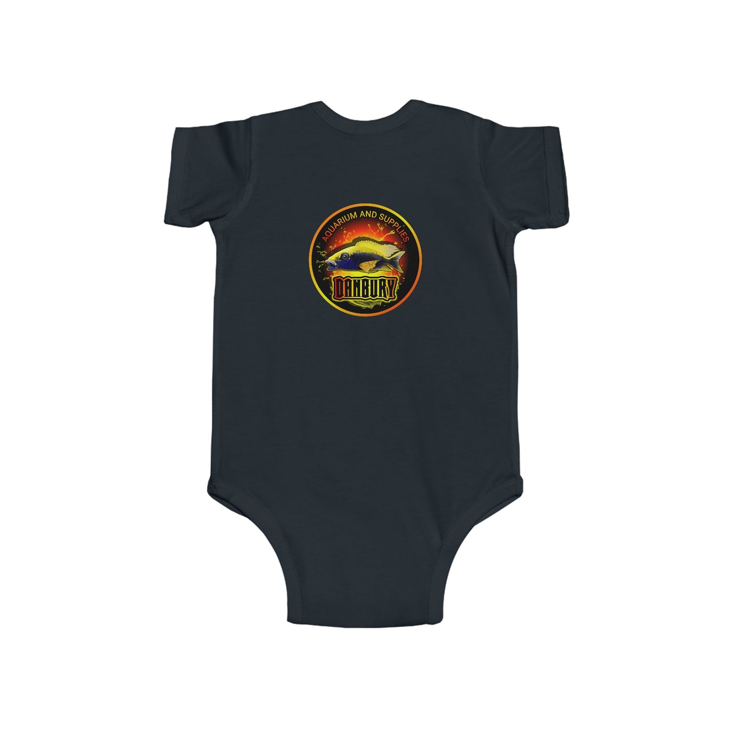 Infant Bodysuit with Colorful Tropical Fish Print — Cute Baby Ocean Onesie