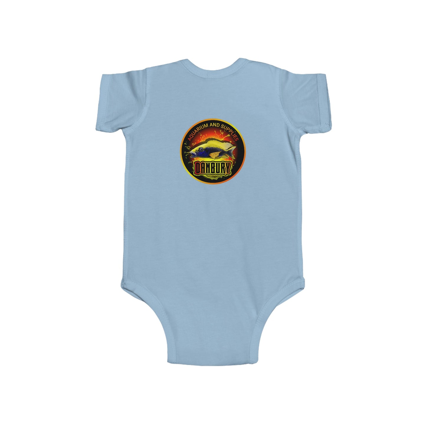 Infant Bodysuit with Colorful Tropical Fish Print — Cute Baby Ocean Onesie