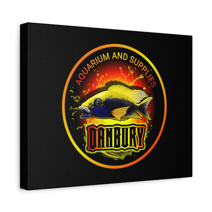 Danbury Aquarium Supplies Fish Logo Matte Canvas Print