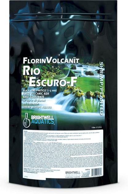Florinvolcanīt Rio Escuro-F – Volcanic Substrate for Freshwater Planted & Shrimp Aquariums – Boosts Root Growth, Lowers GH & Ph, 2Lb