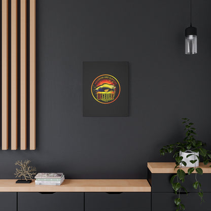 Danbury Aquarium Supplies Fish Logo Matte Canvas Print