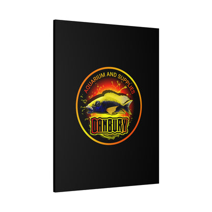 Danbury Aquarium Supplies Fish Logo Matte Canvas Print