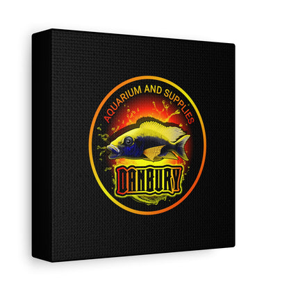 Danbury Aquarium Supplies Fish Logo Matte Canvas Print