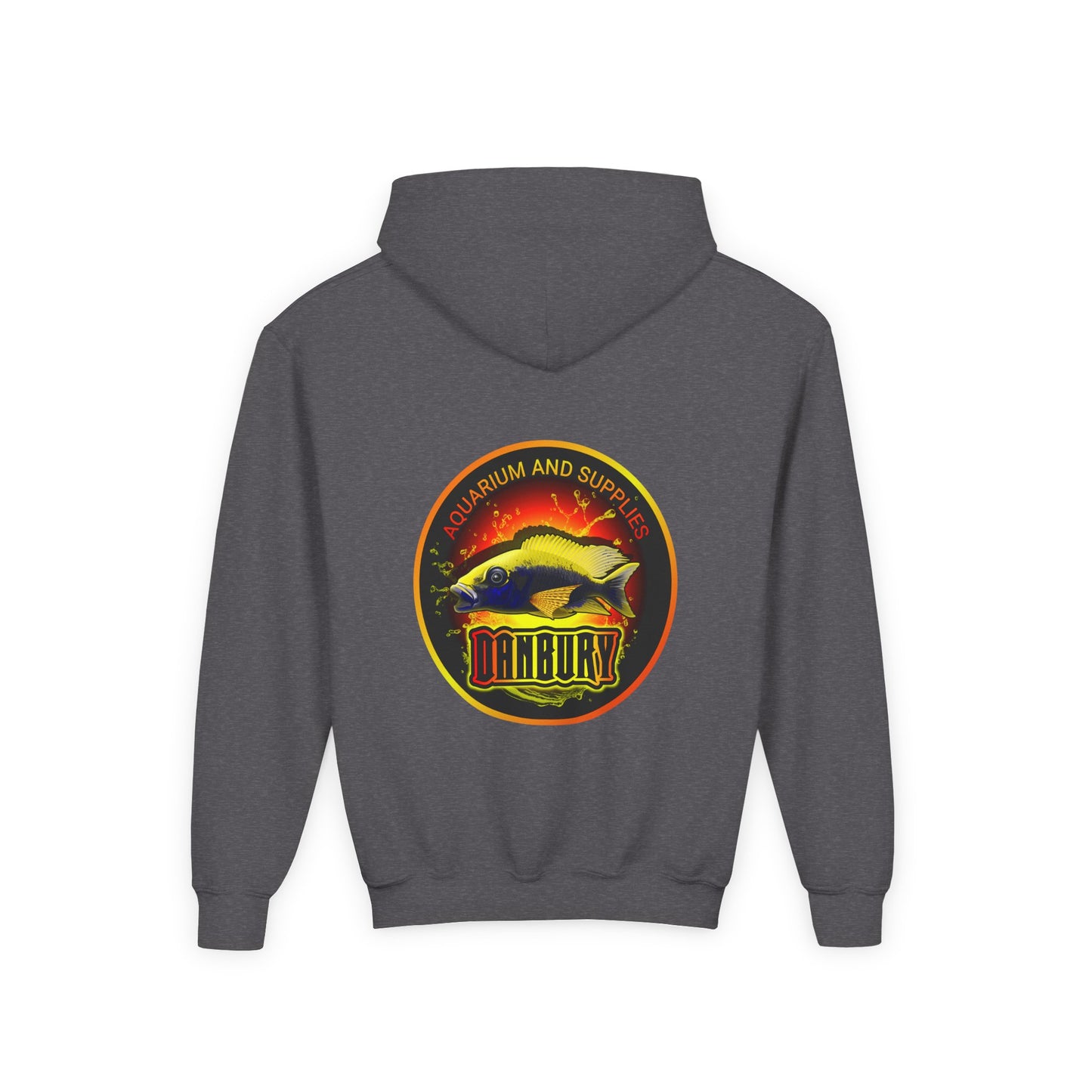 Youth Hoodie — Colorful Aquarium Fish Graphic Pullover