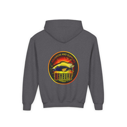 Youth Hoodie — Colorful Aquarium Fish Graphic Pullover