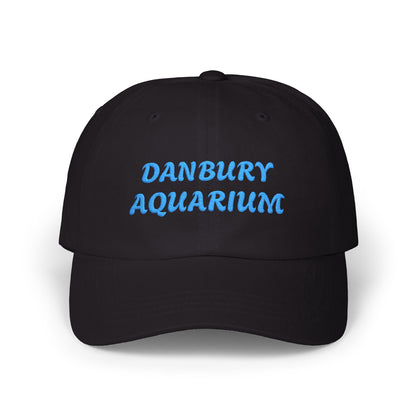 Danbury Aquarium Dad Cap — Embroidered White Baseball Hat