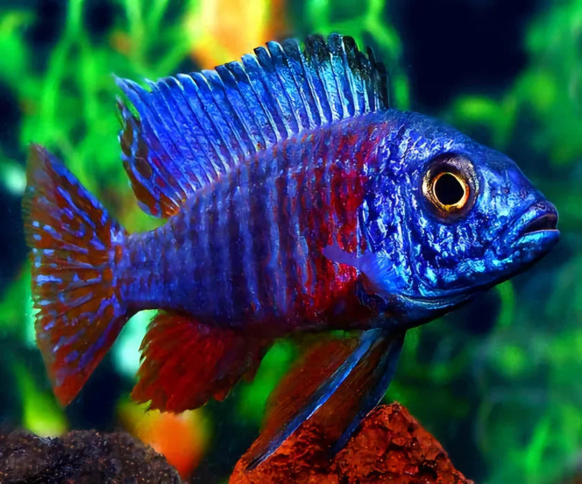 Aulonocara hansbaenschi  Red Shoulder Peacock "Chiloelo"