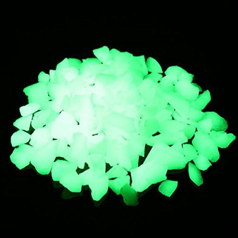 Vibrant Glow in the Dark Decorative Sand for Fish Tanks & Gardens - Yellow Green (8-15mm)