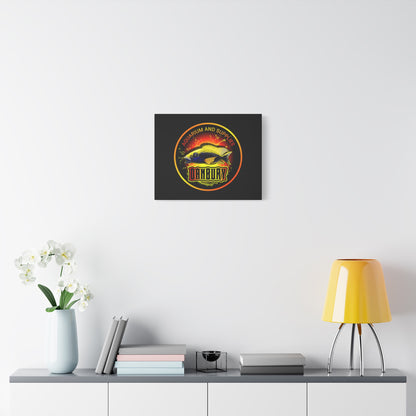 Danbury Aquarium Supplies Fish Logo Matte Canvas Print