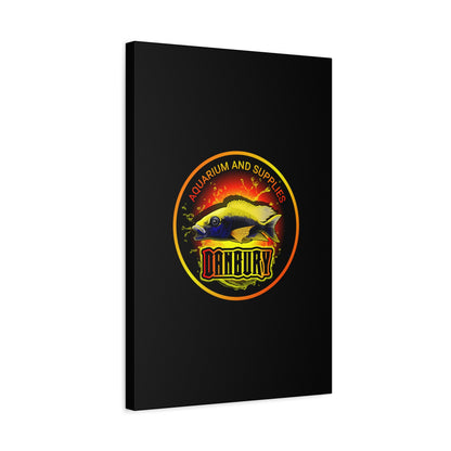 Danbury Aquarium Supplies Fish Logo Matte Canvas Print