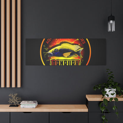 Danbury Aquarium Supplies Fish Logo Matte Canvas Print