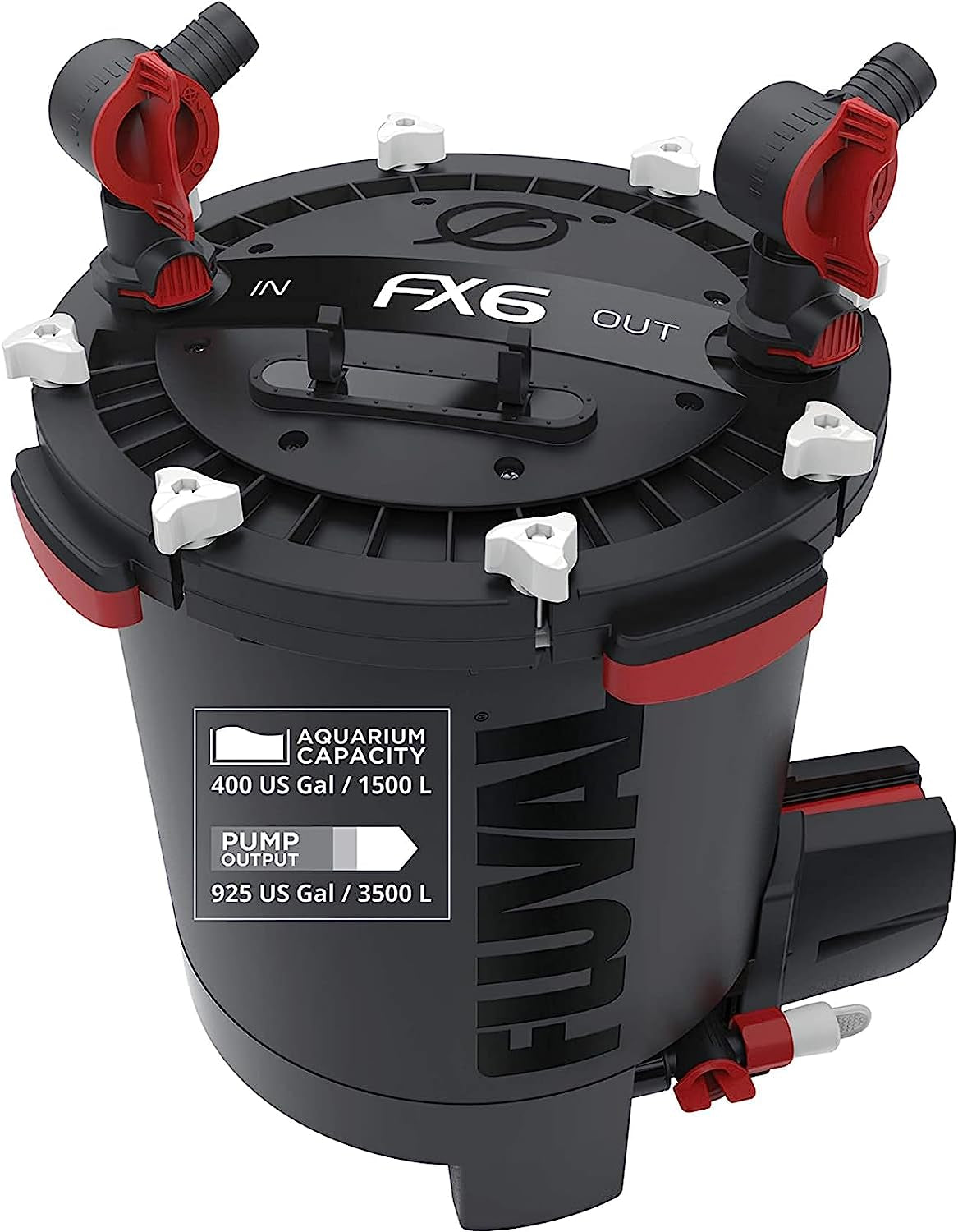 FX6 High Performance Aquarium Filter, Canister Filter for Aquariums up to 400 Gal.