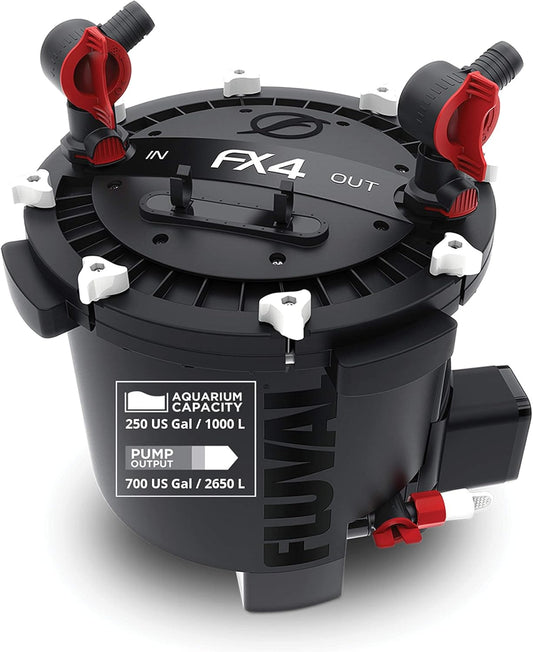 FX4 High Performance Aquarium Filter, Canister Filter for Aquariums up to 250 Gal.