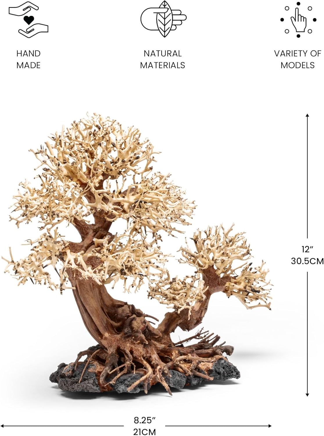 Transform Your Aquarium with the Exquisite UNS Bonsai Handcrafted Driftwood - Perfect for Aquascaping and Natural Decor