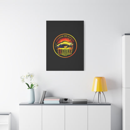 Danbury Aquarium Supplies Fish Logo Matte Canvas Print
