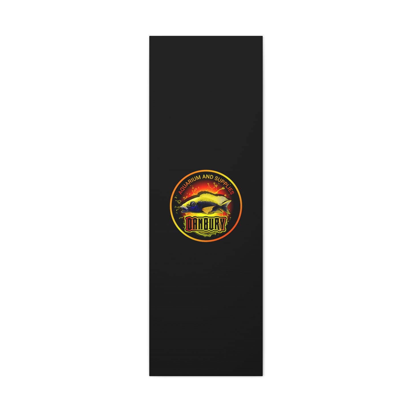 Danbury Aquarium Supplies Fish Logo Matte Canvas Print