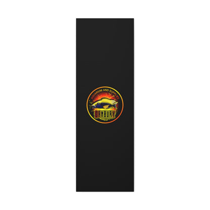 Danbury Aquarium Supplies Fish Logo Matte Canvas Print