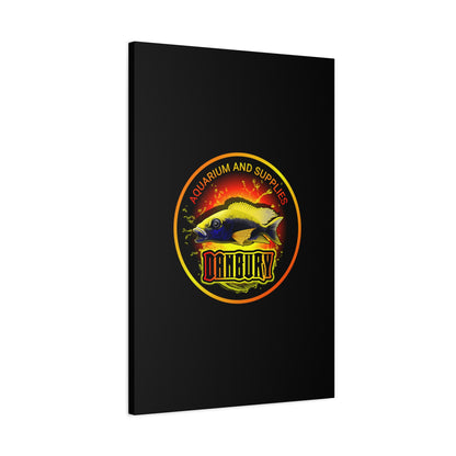 Danbury Aquarium Supplies Fish Logo Matte Canvas Print